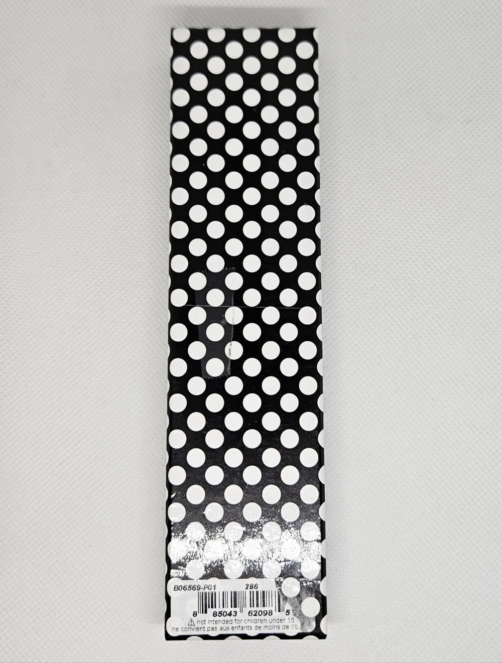 Betsey Johnson Crystal Pen Black Kiss Print With Bow Charm